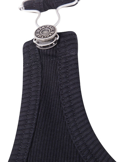 Jean Paul Gaultier Ribbed Top Black Medium 4
