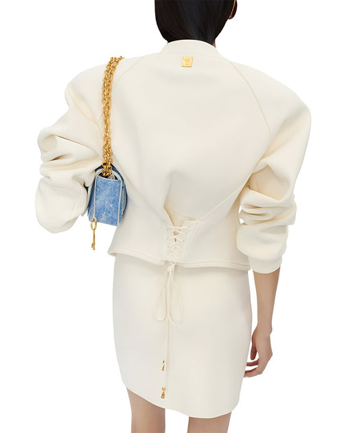 Mira Richi Two-Piece Skirt Set White US 4 3