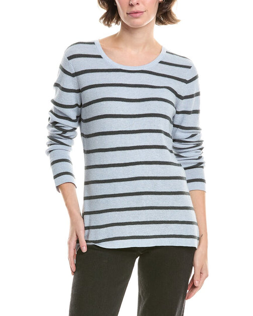 Forte Cashmere Thermal Pullover Blau Small 2