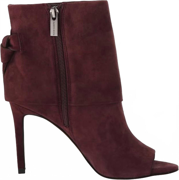 Vince Camuto Amesha Open Toe Bootie Red US 8.5 2