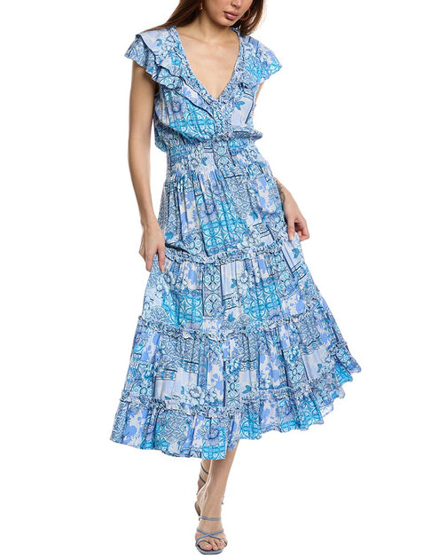 Walker & Wade Brigitte Midi Dress Blue XXSmall 2