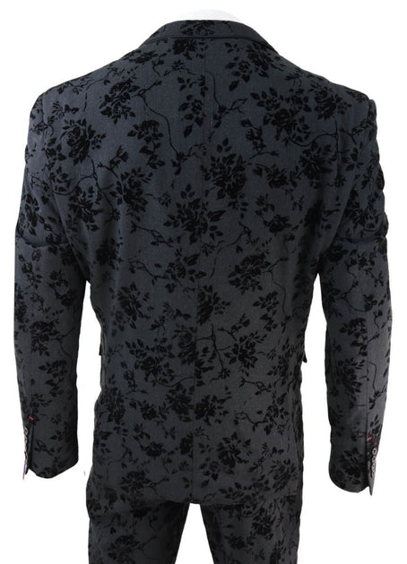 Oliver Tweed 3 Piece Velvet Dinner Suit Black US 42 Regular 3
