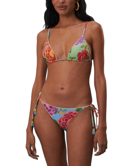 FARM Rio Flower Scarves Tie Side Bikini Bottom Multi Small 2