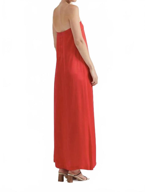 THIRD FORM Voyage Trägerloses Maxikleid Rot XLarge 4