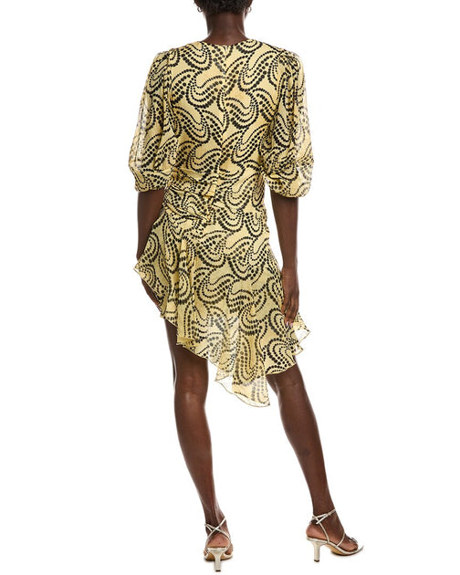 Sandro Woven Midi Dress Brown EU 34 3