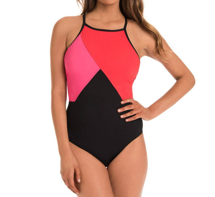 Amoressa Solitaire One Piece Swimsuit Pink US 10 2