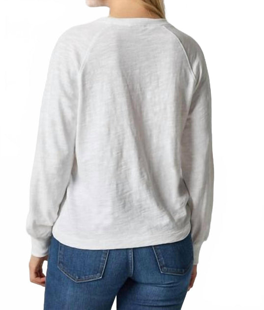 Lilla P Full Sleeve Henley Top White Small 3