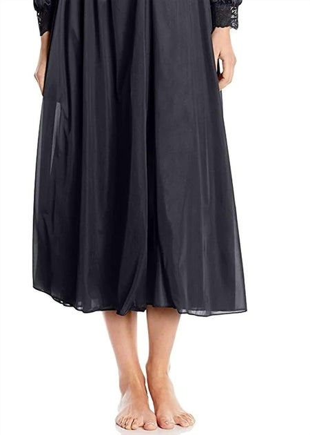 Shadowline Silhouette Nightgown Black 2X 3