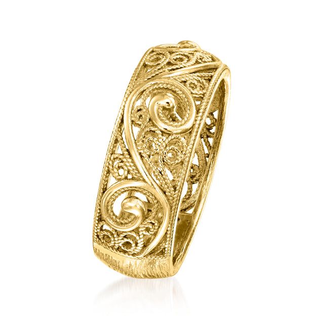 Ross-Simons Scrollwork Ring Gold US 7 4