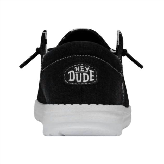 Hey Dude Wendy Shoe Black US 7 5