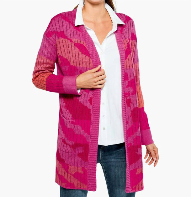 Nic + Zoe Samantha Sun Chaser Cardigan Pink XLarge 2