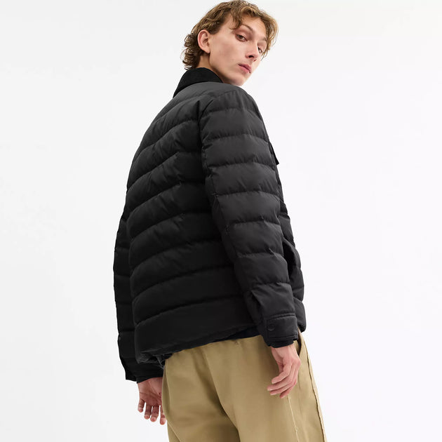 Coach Lightweight Shirt Down Jacket Blue Medium 3