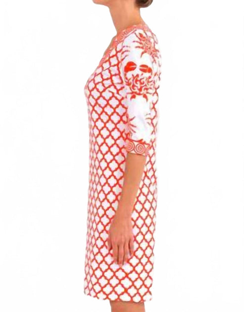 Gretchen Scott Crab Soup gemustertes Mini-Kleid Weiß Medium 3