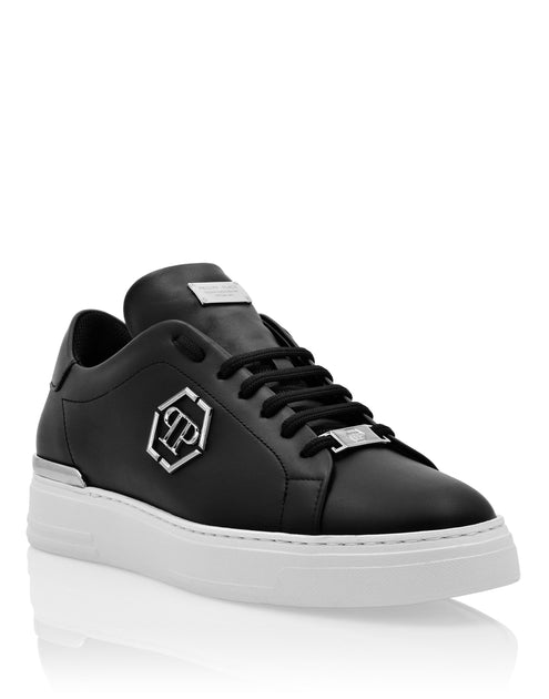 Philipp Plein Hexagon Leather Lo-Top Sneaker Black EU 41 3