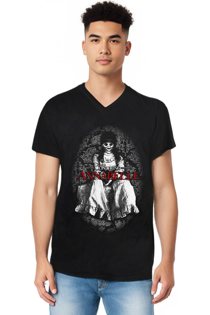 Gildan Annabelle Short Sleeve V-Neck T-Shirt Black Small 4