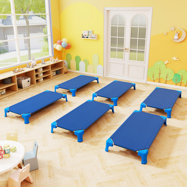 Hivvago Stackable Daycare Cot Blue 4