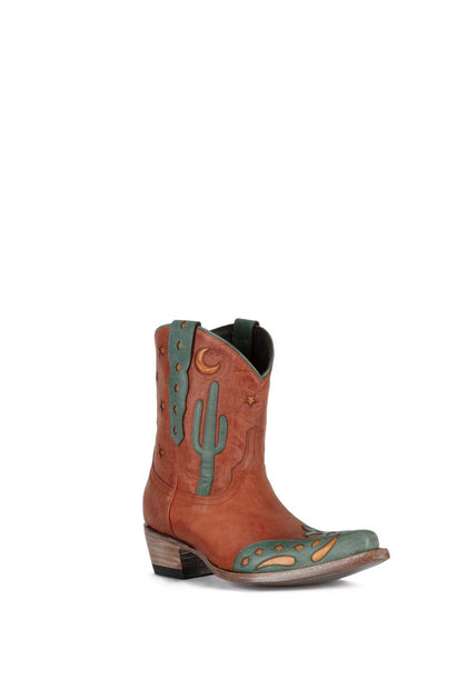 Allens Boots Coyote Moon Cowboy Boots Blue US 6.5 2