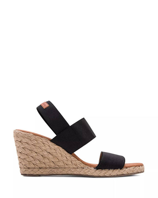Andre Assous Allison Wedge Sandals Black US 7 3