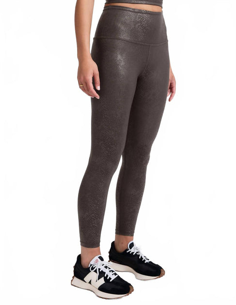 BEYOND YOGA Powershine Viper High Waisted Midi Legging Brown XS 3