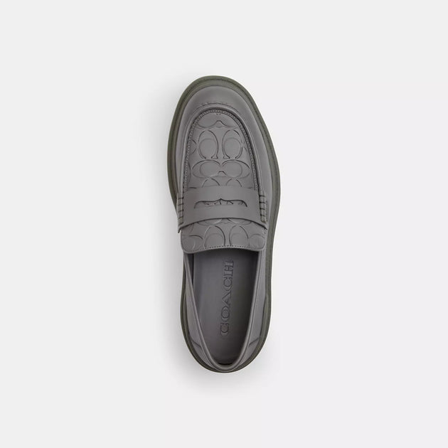 Coach Outlet Platform Loafer Grey 7.5 4
