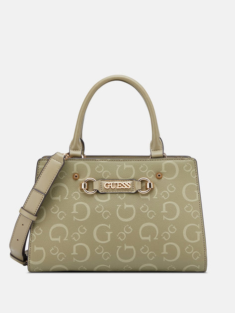 Guess Factory Lacy Logo Satchel | ShopSimon