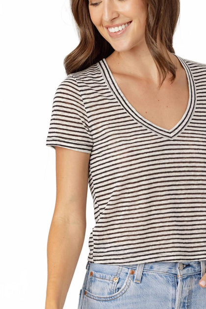 sundays Stripe Linen Sister Tee Multi Large 4