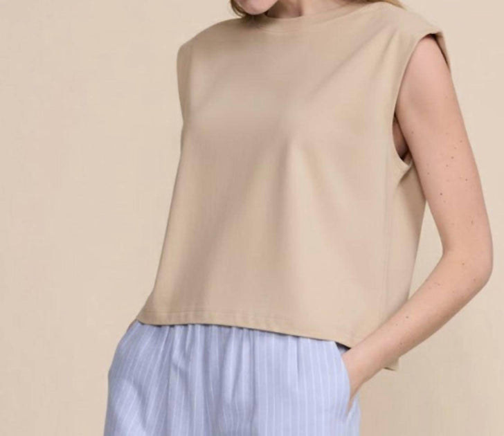 Belle D'Amour Over T-Shirt Beige Small 3