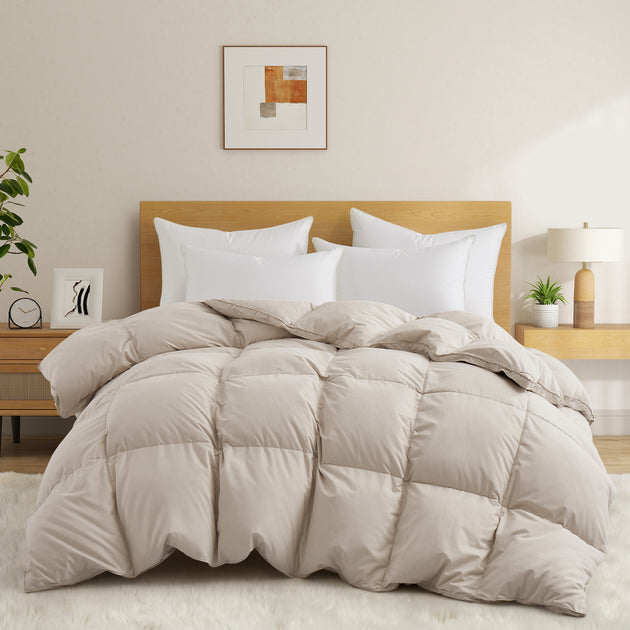 Puredown Winter Down Blend Down Comforter White 5