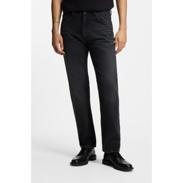 Hugo Boss Grey Jeans Regular-Fit Noir 29W x 32L 4