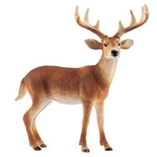 Schleich Wild Life White Tailed Buck Deer Plastic Brown 4