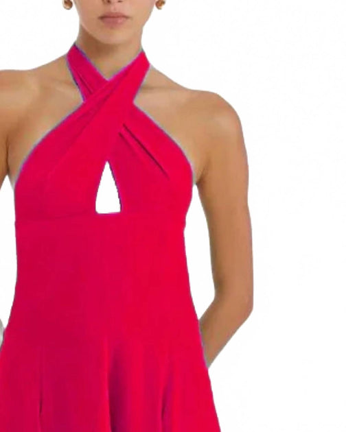 Amanda Uprichard Gwenna Mini Dress Red Medium 3