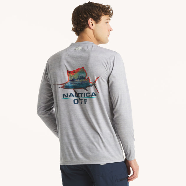 Nautica OTF Long-Sleeve Shirt Grey Large 2
