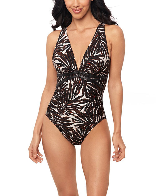 Magicsuit Ventana Evangeline Swimsuit Brown US 8 2