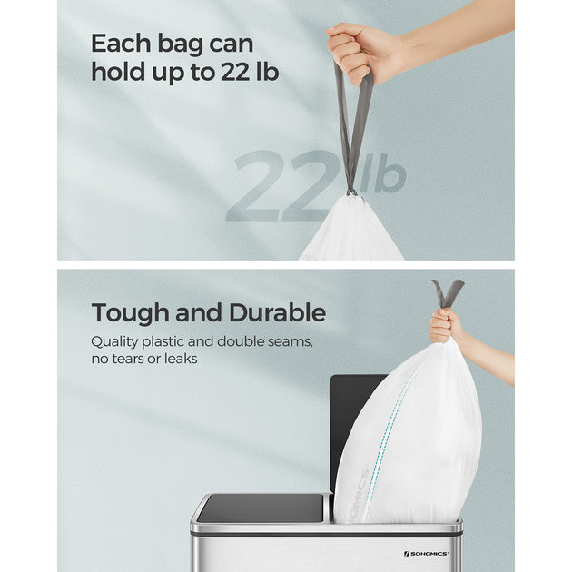 Hivvago Drawstring Trash Bags 8.5 Gallon 3