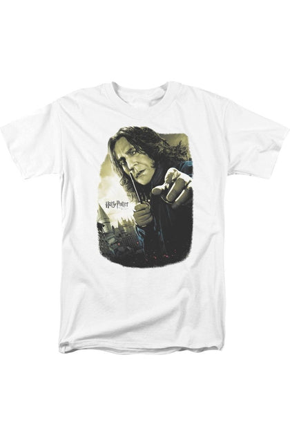 Gildan Harry Potter Snape Poster T-Shirt Blanc Small 2
