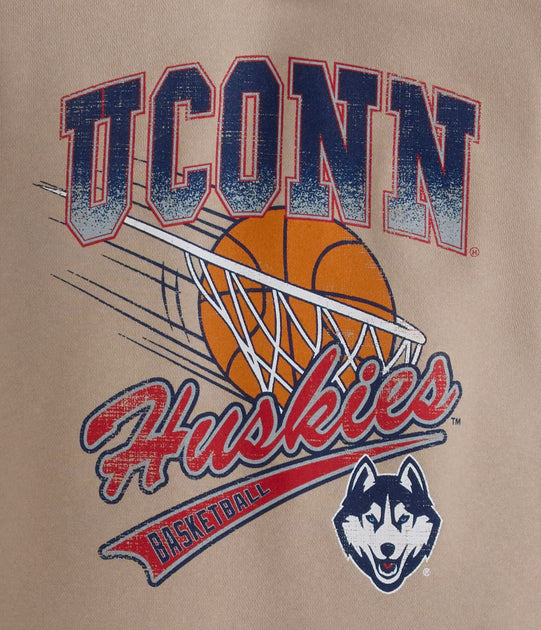 Aeropostale Uconn Huskies Pullover Hoodie Beige XXLarge 3