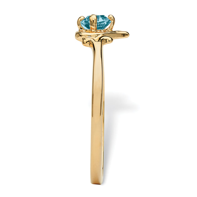Palm Heart Ring Gold-Plated US 9 3