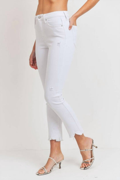 JUST USA High Rise Straight Leg Jeans Purple US 10 3