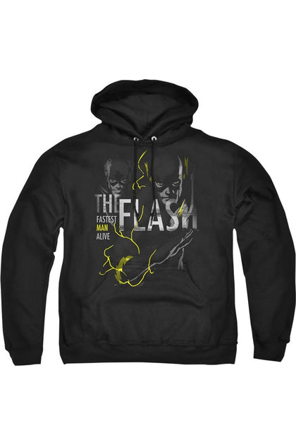 Gildan DC Comics Flash Hooded Sweatshirt Black Medium 2