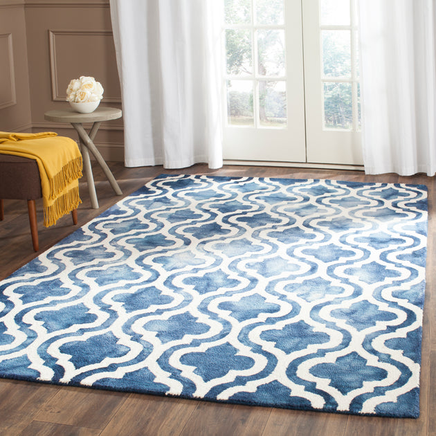 Safavieh Dip Dye DDY537 Area Rug Navy/Ivory 2