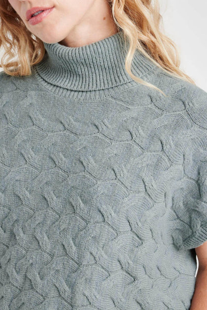 Splendid Liliana Turtleneck Sweater Green XSmall 4