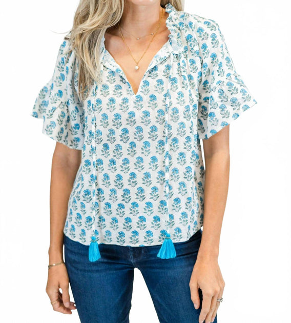 Victoria Dunn Bristol V-Ausschnitt Bluse Weiß Large 2