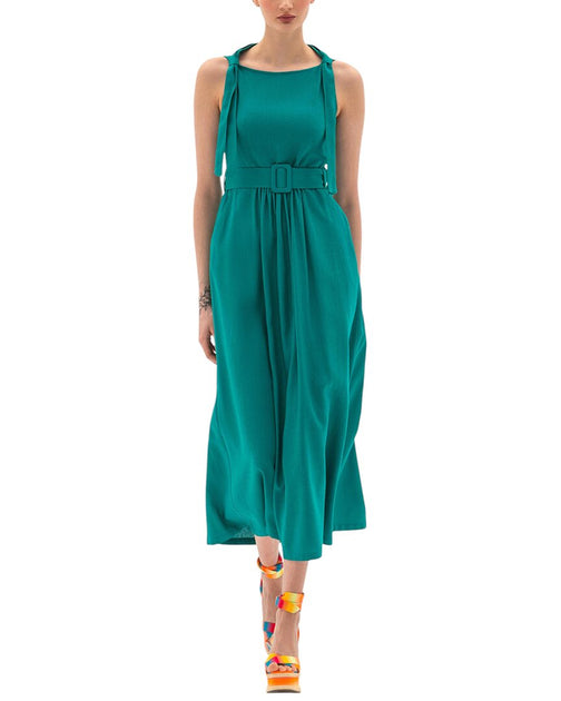 BGL Linen-Blend Dress Blue US 2 2