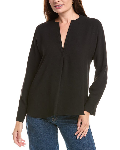 Vince Dolman Sleeve Blouse Black XS 2