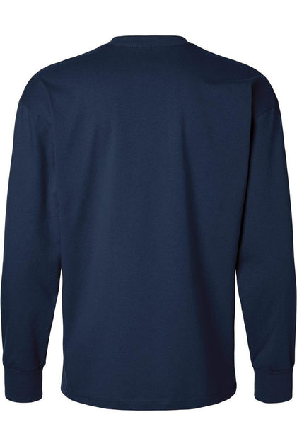 Next Level Heavyweight Langarm T-Shirt Blau XS 3