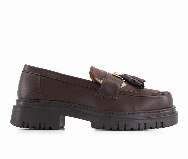 Andrea 76433 Women's Penny Loafers Brown US 7 4