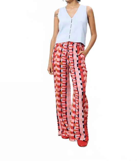 FRNCH Clemencia Spatule Trousers Pink Small 2