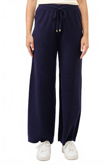 Cielo Knit Wide Sweater Pants Blue XL 2