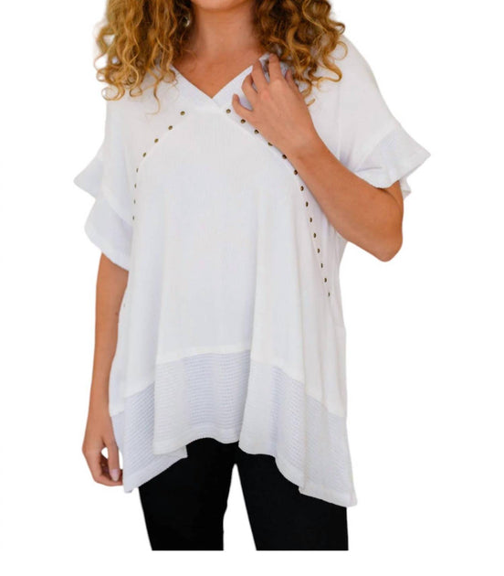 One Eleven North Giving Blouse White Small 2