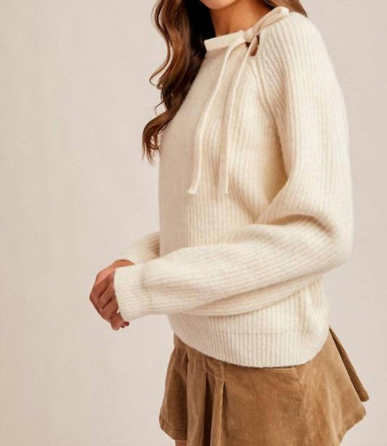 Hem & Thread Chamille Sweater Beige Small 3